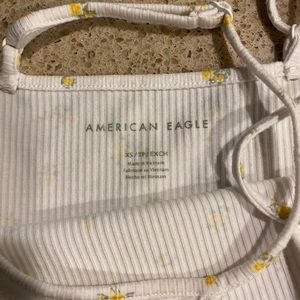 American Eagle strappy floral tank top. Size x-small.